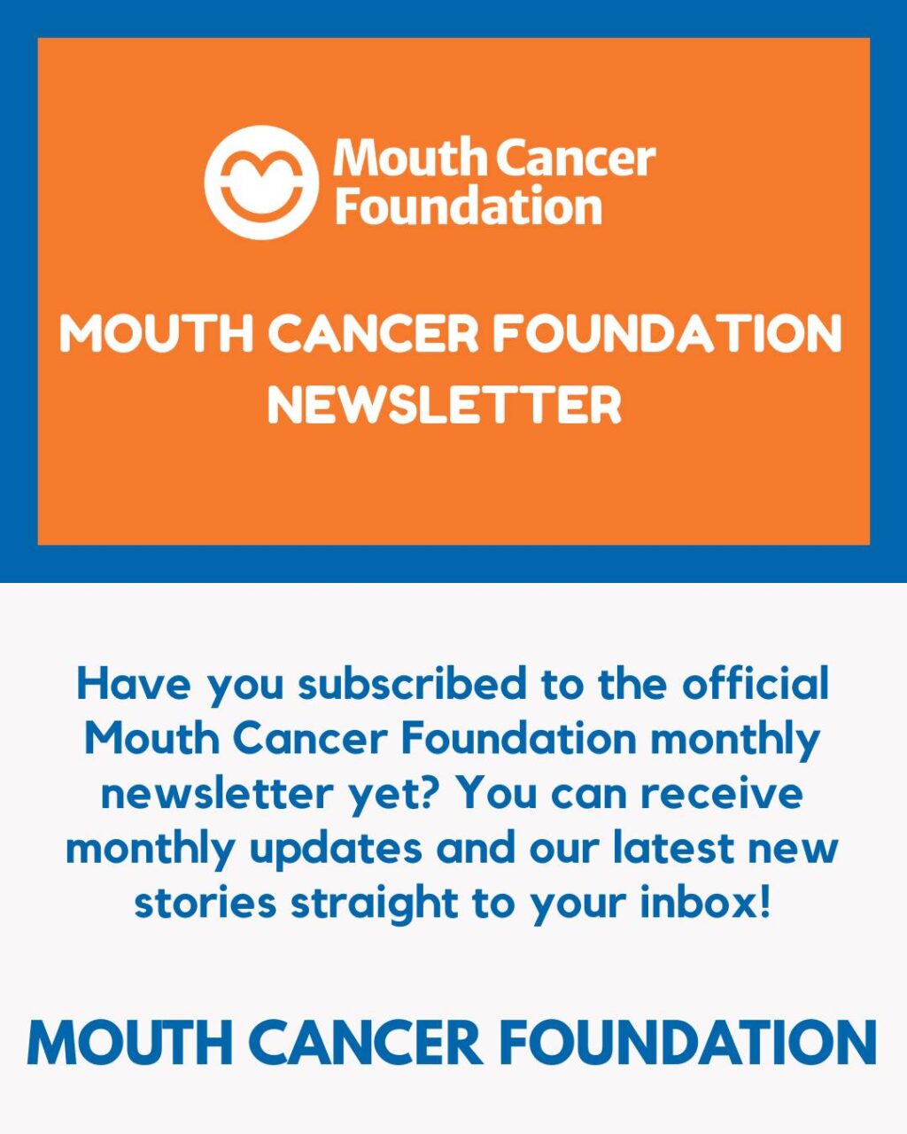 Instagram post from mouthcancer. This post is in position 1.